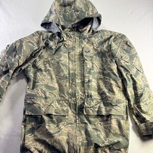 Tennier Industries‎ APECS Parka Small Short Air Force Tiger Stripe Camo Jacket